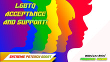 Load image into Gallery viewer, LGBTQ Bravery, Acceptance and Support with Desired Gender Boost