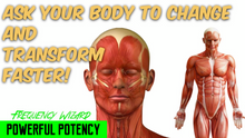 Load image into Gallery viewer, ASK YOUR BODY PERMISSION TO CHANGE AND TRANSFORM FASTER! SUBLIMINAL AFFIRMATIONS! FREQUENCY WIZARD
