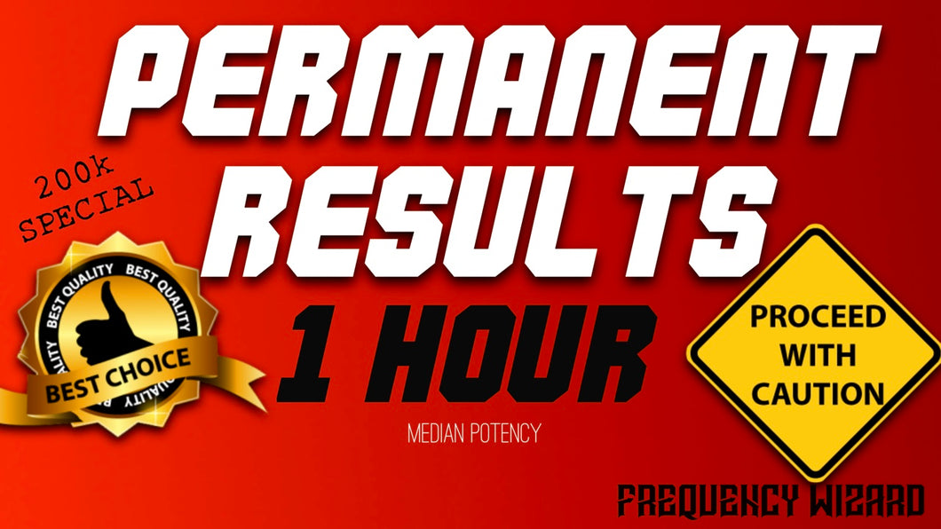 GET PERMANENT SUBLIMINAL RESULTS IN 1 HOUR! PROCEED WITH CAUTION! SUBLIMINAL FREQUENCY WIZARD - MEDIAN POTENCY - FREQUENCY WIZARD